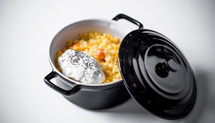 пшенная каша с тыквой и рикоттой